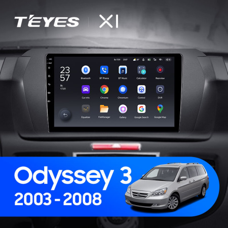 Штатная магнитола Teyes X1 4G 2+32G для Odyssey 2003-2008 (Левый руль)