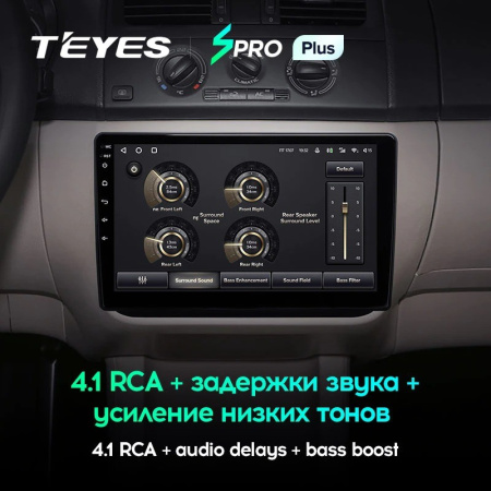 Штатная магнитола Teyes SPRO Plus 4/64 Skoda Fabia (2007-2015)