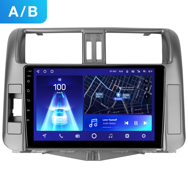 Штатная рамка (без дисплея) Teyes для  Toyota Land Cruiser Prado 150 2009-2013 (Для экрана 9")