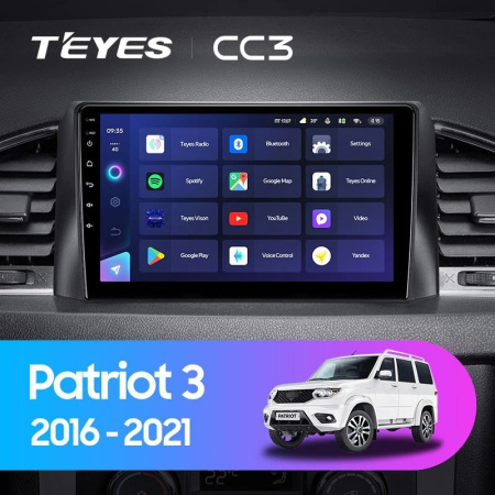 Штатная магнитола Teyes CC3 360 6/128 UAZ Patriot 3 (2016-2021)