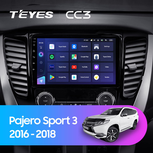 Штатная магнитола Teyes CC3L 3+32G для Pajero Sport3 2016-2018 Штатная магнитола Teyes CC3L 3+32G для Pajero Sport3 2016-2018