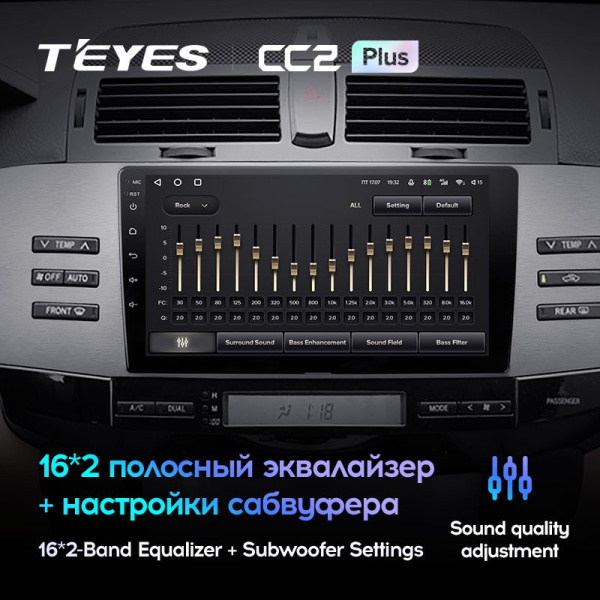Штатная магнитола Teyes CC2 Plus 3/32 Toyota Mark X 1 X120 (2004-2009)