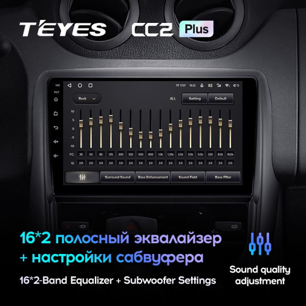 Штатная магнитола Teyes CC2 Plus 4/64 Renault Duster 1 (2010-2015)