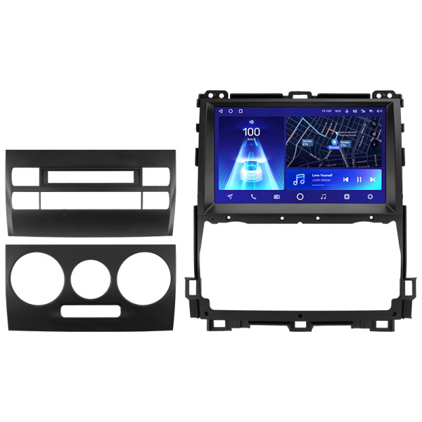 Штатная рамка (без дисплея) Teyes для  Toyota Land Cruiser Prado 120 3 III For Lexus GX470 GX 470 J120 (F3) 2002-2009 (Для экрана 9")