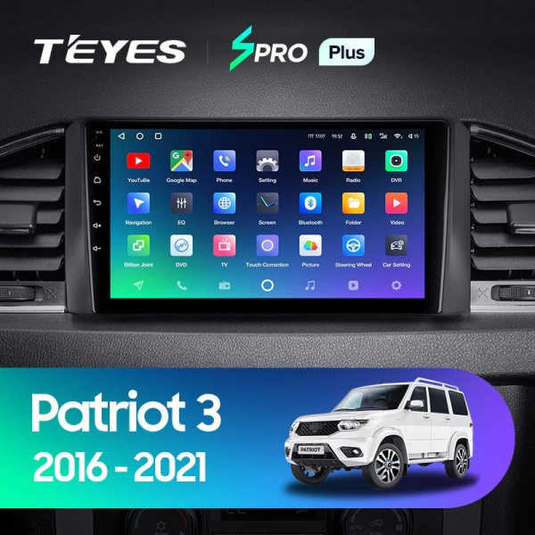 Штатная магнитола Teyes SPRO Plus 3/32 UAZ Patriot 3 (2016-2021)