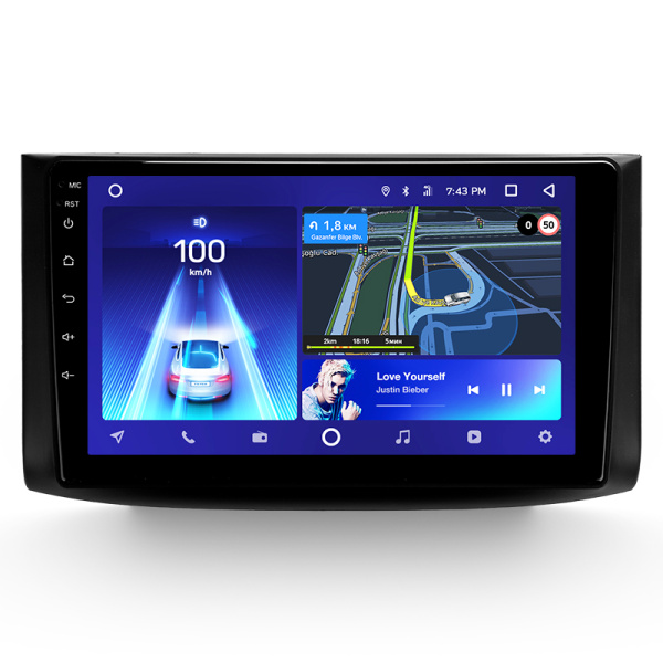 Штатная рамка (без дисплея) Teyes для  Chevrolet Aveo T250 2006-2012 Nexia 1 2020-2022 (Для экрана 9")