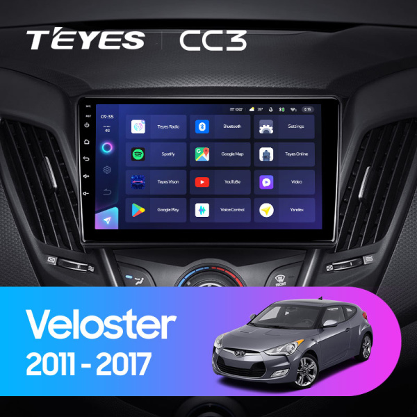 Штатная магнитола Teyes CC3L 4+32G  для Hyundai Veloster 2011-2017 ТИП-A Штатная магнитола Teyes CC3L 4+32G  для Hyundai Veloster 2011-2017 ТИП-A