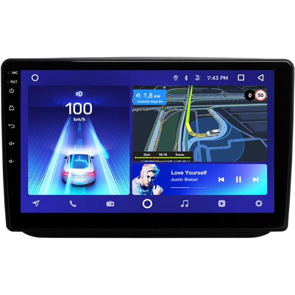 Штатная рамка (без дисплея) Teyes для  Skoda Fabia 2 2007-2014 (Для экрана 10.2")