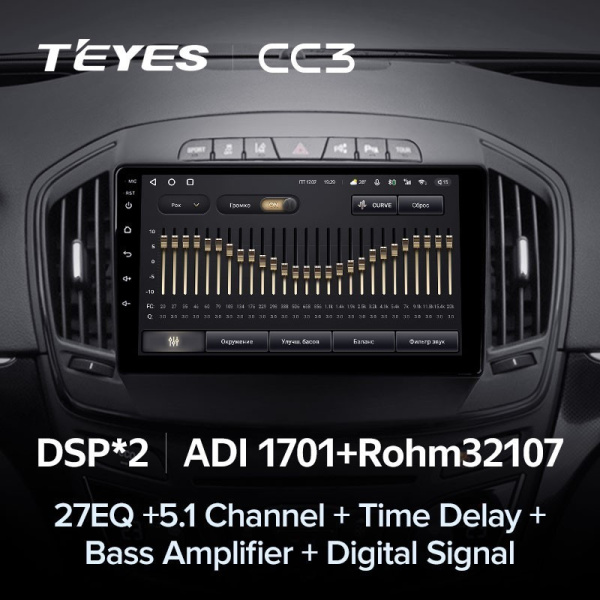 Штатная магнитола Teyes CC3 360 6/128 Opel Insignia (2013-2017)