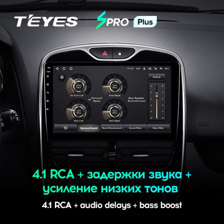 Штатная магнитола Teyes SPRO Plus 6/128 Renault Clio 4 BH98 KH98 (2012-2015)