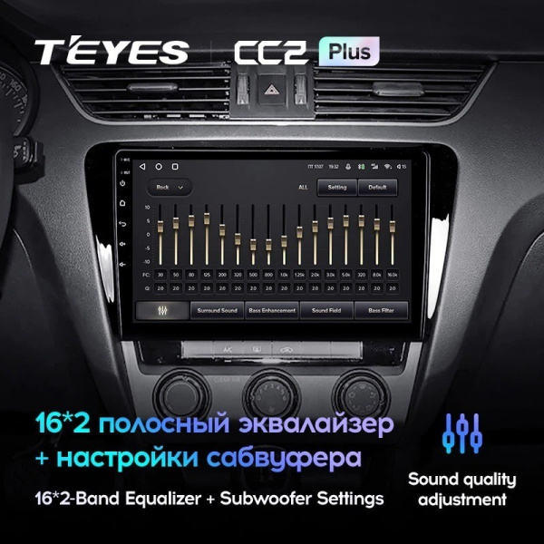 Штатная магнитола Teyes CC2 Plus 6/128 Skoda Octavia 3 A7 (2013-2018)