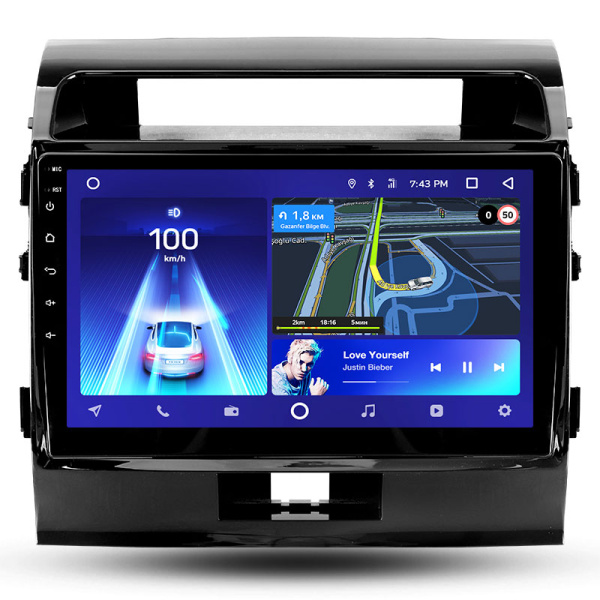 Штатная рамка (без дисплея) Teyes для  Toyota Land Cruiser 11 200  (F1)  2007-2015 (Для экрана 10.2")