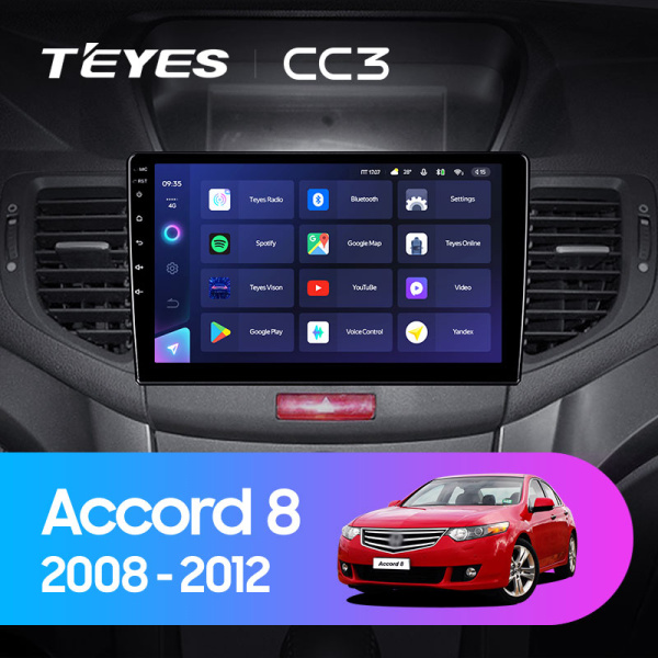 Штатная магнитола Teyes CC3L 3+32G для Accord 2008-2012 Штатная магнитола Teyes CC3L 3+32G для Accord 2008-2012