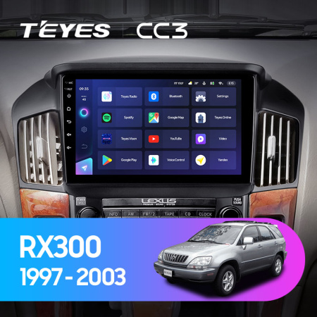 Штатная магнитола Teyes CC3L 4+32G для RX300 1997-2005