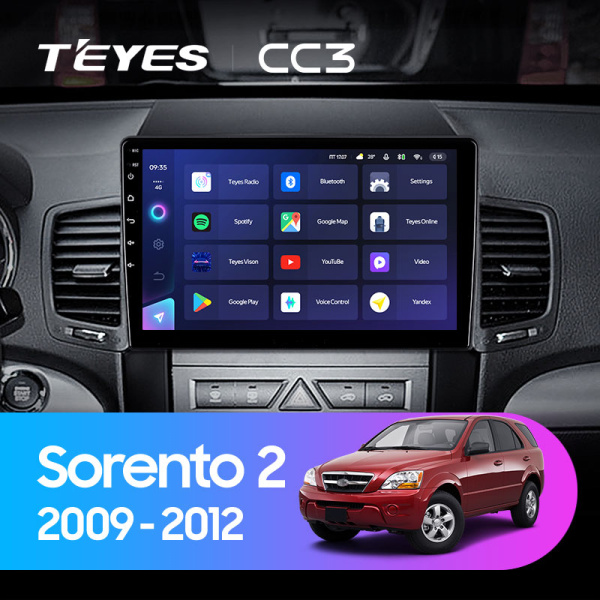 Штатная магнитола Teyes CC3L 4+32G  для Sorento 2 2009-2012 ТИП-A Штатная магнитола Teyes CC3L 4+32G  для Sorento 2 2009-2012 ТИП-A