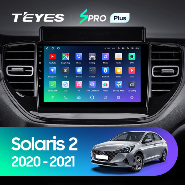 Штатная магнитола Teyes SPRO 3+32G для Solaris 2 2020-2021