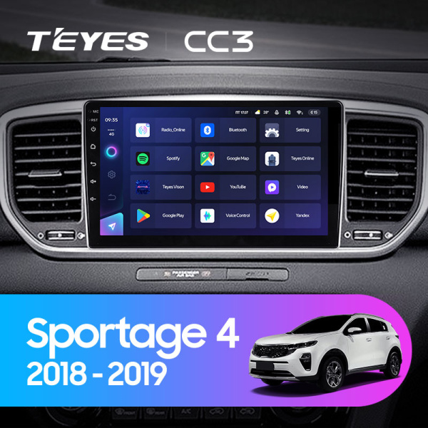 Штатная магнитола Teyes CC3L 4+32G  для Sportage 2018-2022 ТИП-A Штатная магнитола Teyes CC3L 4+32G  для Sportage 2018-2022 ТИП-A