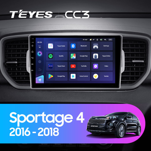 Штатная магнитола Teyes CC3L 4+32G  для Sportage 2016-2018 ТИП-B Штатная магнитола Teyes CC3L 4+32G  для Sportage 2016-2018 ТИП-B