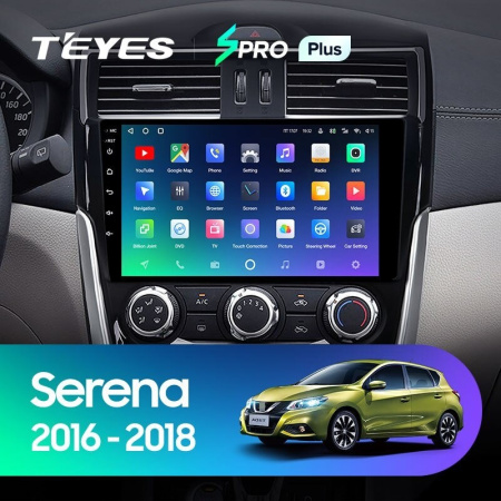 Штатная магнитола Teyes SPRO Plus 4/64 Nissan Serena (2016-2019)