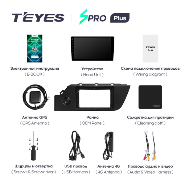Штатная магнитола Teyes SPRO 3+32G для Kia RIO 4 2020-2021