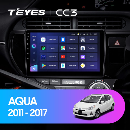 Штатная магнитола Teyes CC3L 3+32G для Aqua 2011-2017