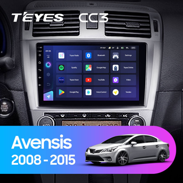 Штатная магнитола Teyes CC3L 4+32G для Toyota Avensis 2008-2015 Штатная магнитола Teyes CC3L 4+32G для Toyota Avensis 2008-2015