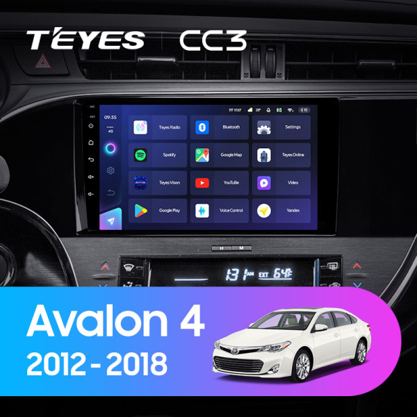 Штатная магнитола Teyes CC3L 4+32G для Toyota Avalon 2012-2018 Штатная магнитола Teyes CC3L 4+32G для Toyota Avalon 2012-2018