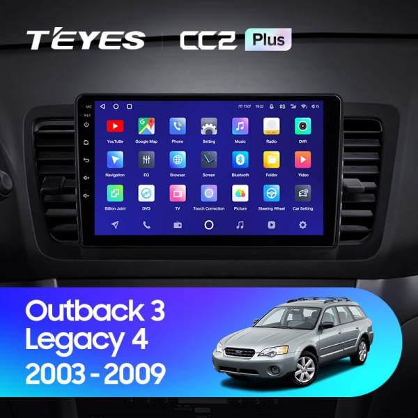 Штатная магнитола Teyes CC2 Plus 3/32 Subaru Legacy 4 (2003-2009)