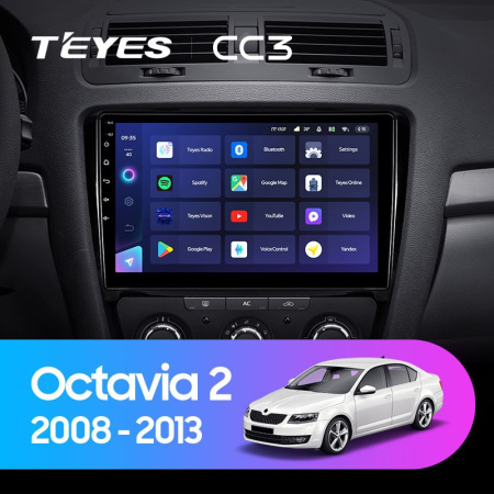 Штатная магнитола Teyes CC3 3/32 Skoda Octavia 2 A5 (2008-2013)