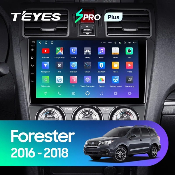 Штатная магнитола Teyes SPRO Plus 6/128 Subaru Forester SJ (2015-2018)