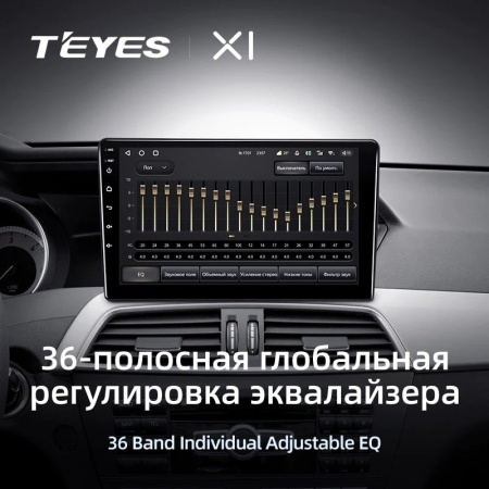 Штатная магнитола Teyes X1 4G 2/32 Mercedes-Benz C-Class W204 C204 S204 (2011-2015)