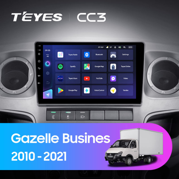Штатная магнитола Teyes CC3L 4+32G для Gazelle Busines 2010-2021 Штатная магнитола Teyes CC3L 4+32G для Gazelle Busines 2010-2021