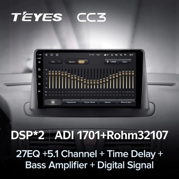 Штатная магнитола Teyes CC3 360 6/128 Renault Megane 3 (2008-2014)