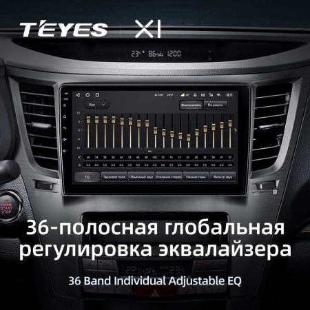 Штатная магнитола Teyes X1 4G 2/32 Subaru Legacy 5 (2009-2014)