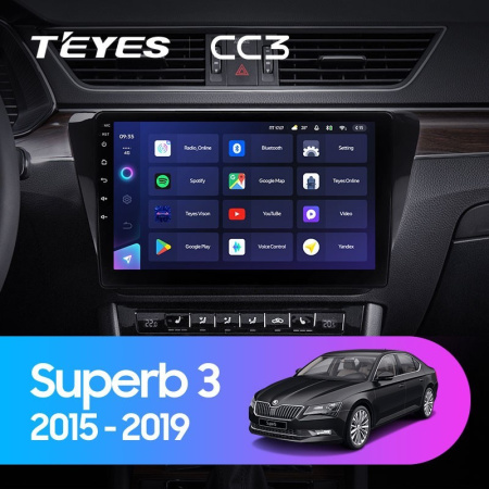 Штатная магнитола Teyes CC3 360 6/128 Skoda Superb 3 (2015-2019)