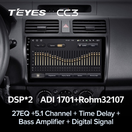 Штатная магнитола Teyes CC3 4/64 Suzuki Swift 3 (2003-2010)
