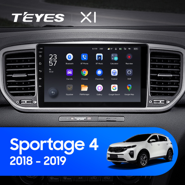 Штатная магнитола Teyes X1 4G 32G-A  для Sportage 2018-2022 ТИП-A