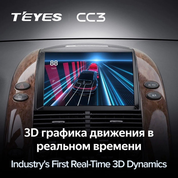Штатная магнитола Teyes CC3 360 6/128 Toyota Sienna 2 II XL20 (2003-2010)
