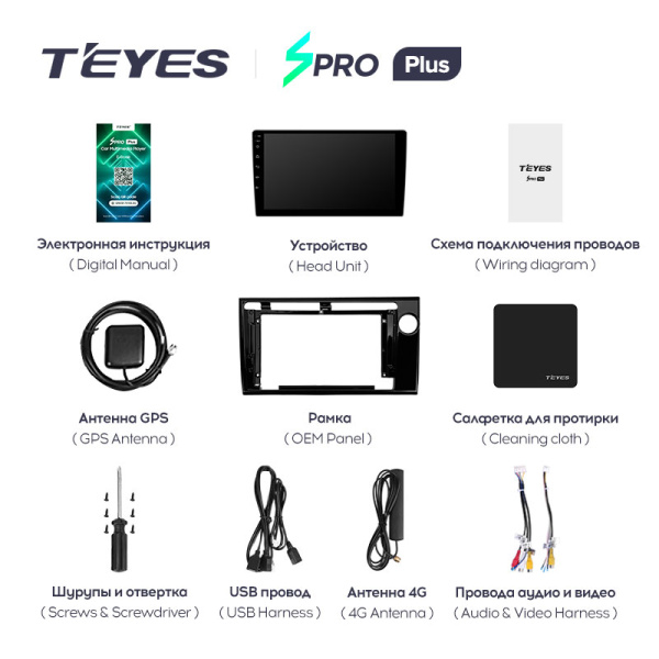 Штатная магнитола Teyes SPRO 3+32G для Honda BRV 2015-2019
