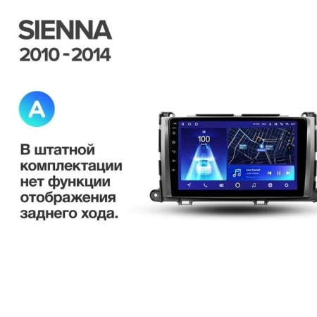 Штатная магнитола Teyes CC2 Plus 6/128 Toyota Sienna 3 XL30 (2010-2014)