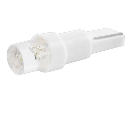 Автолампа диод T5 (W1.2W) 12V 1LED диод , без цок. SKYWAY белая 0820 1379