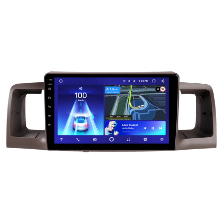 Штатная рамка (без дисплея) Teyes для  Toyota Corolla E130 E120 2000-2004 (Для экрана 9")