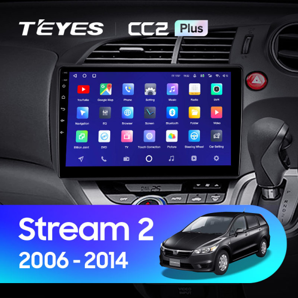 Штатная магнитола Teyes CC2 4+32G для Stream 2006-2014