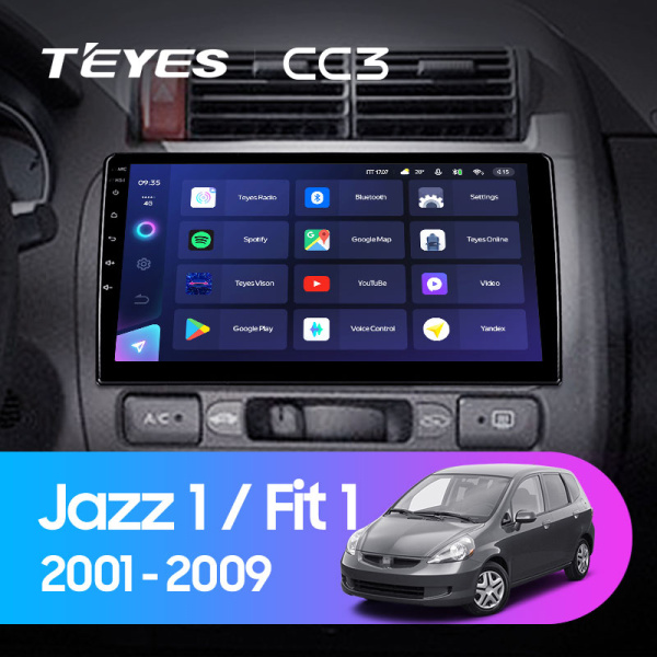 Штатная магнитола Teyes CC3L 3+32G для Jazz Fit 2001-2009 (Левый руль) Штатная магнитола Teyes CC3L 3+32G для Jazz Fit 2001-2009 (Левый руль)
