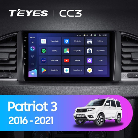 Штатная магнитола Teyes CC3 3/32 UAZ Patriot 3 (2016-2021)