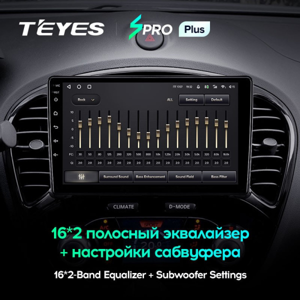 Штатная магнитола Teyes SPRO Plus 4/64 Nissan Juke (2010-2014)
