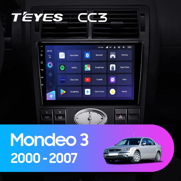 Штатная магнитола Teyes CC3L 3+32G для Mondeo 2000-2007 Штатная магнитола Teyes CC3L 3+32G для Mondeo 2000-2007