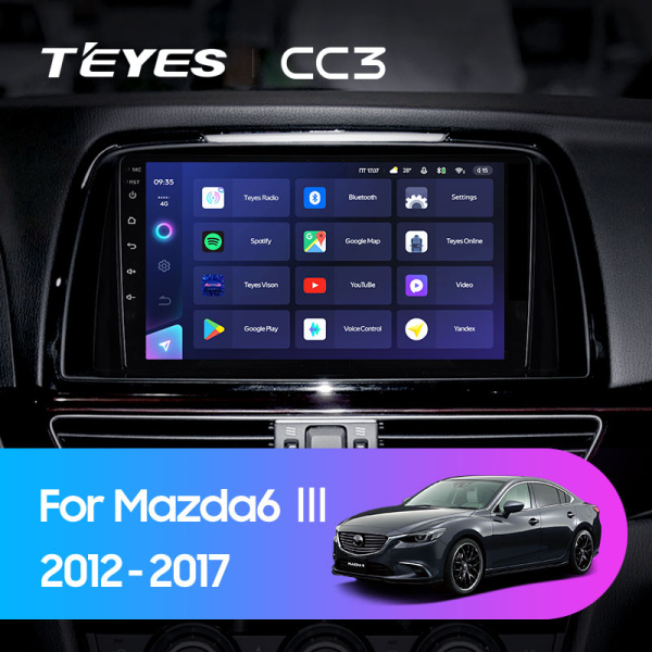 Штатная магнитола Teyes CC3L 3+32G  для Mazda6 2012-2017 ТИП-B Штатная магнитола Teyes CC3L 3+32G  для Mazda6 2012-2017 ТИП-B