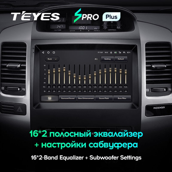 Штатная магнитола Teyes SPRO Plus 3/32 Toyota Land Cruiser Prado 120 (2004-2009)
