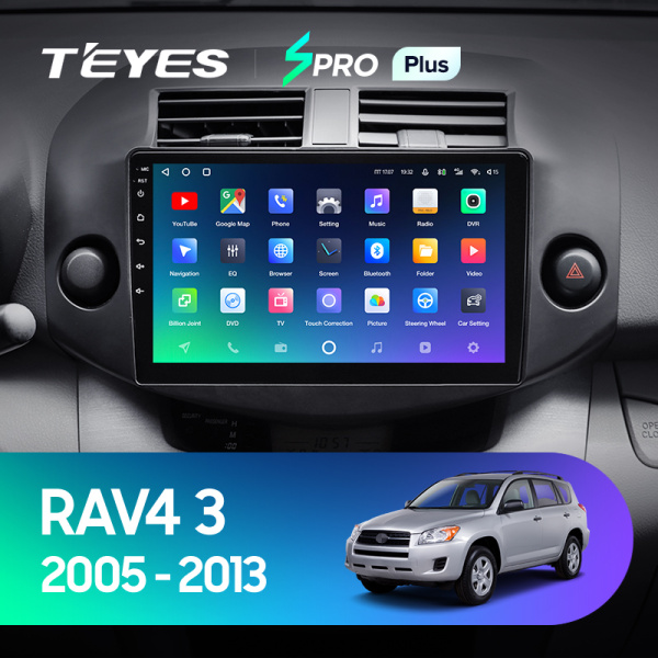 Штатная магнитола Teyes SPRO 4+32G для Toyota RAV4 2005-2013